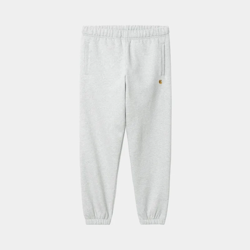Carhartt WIP Mens Chase Sweat Pant - Ash Heather sold by The Foot Factory