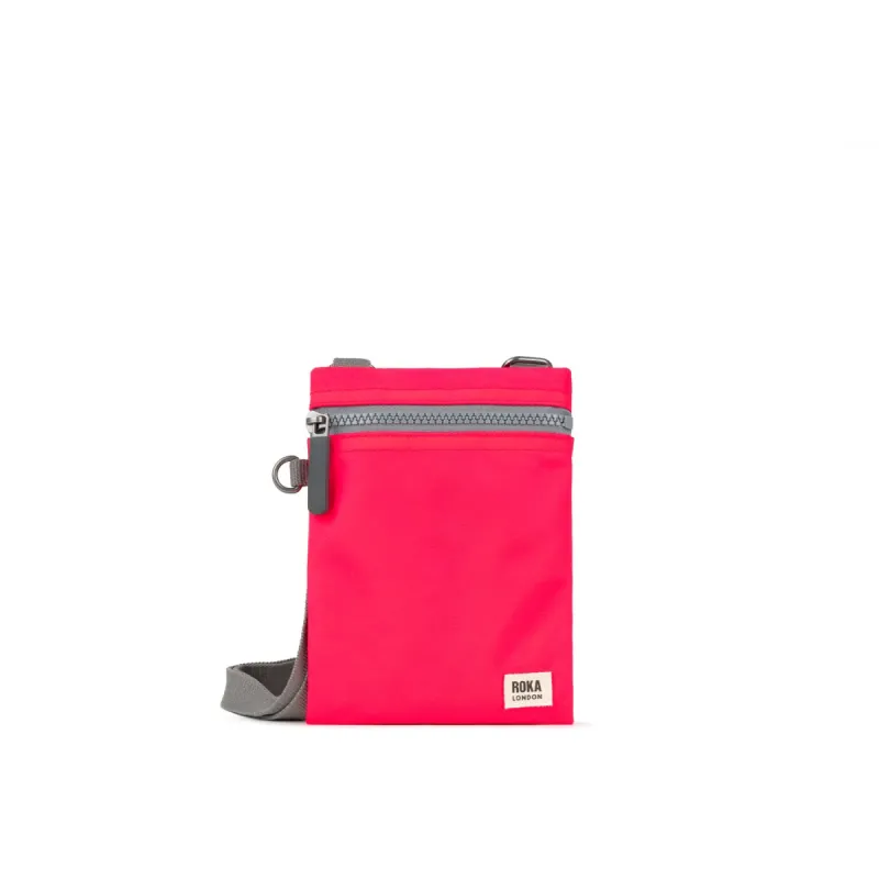 ROKA Chelsea Raspberry Recycled Nylon Bag sold by The Foot Factory