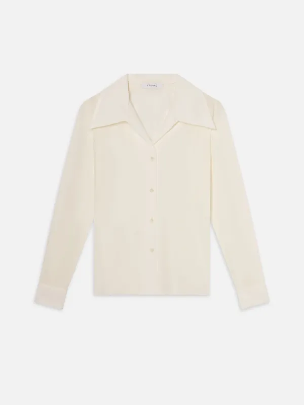 The Moment Blouse -- Cream sold by Frame Denim