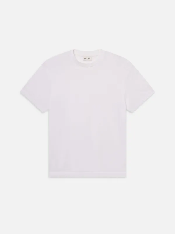 Light Cotton Tee -- White sold by Frame Denim