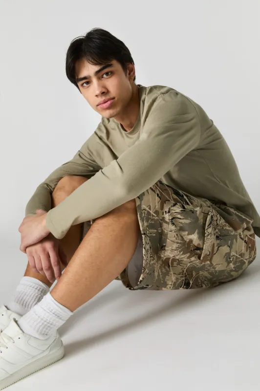 Fleece Cargo Jort sold by Urban Planet