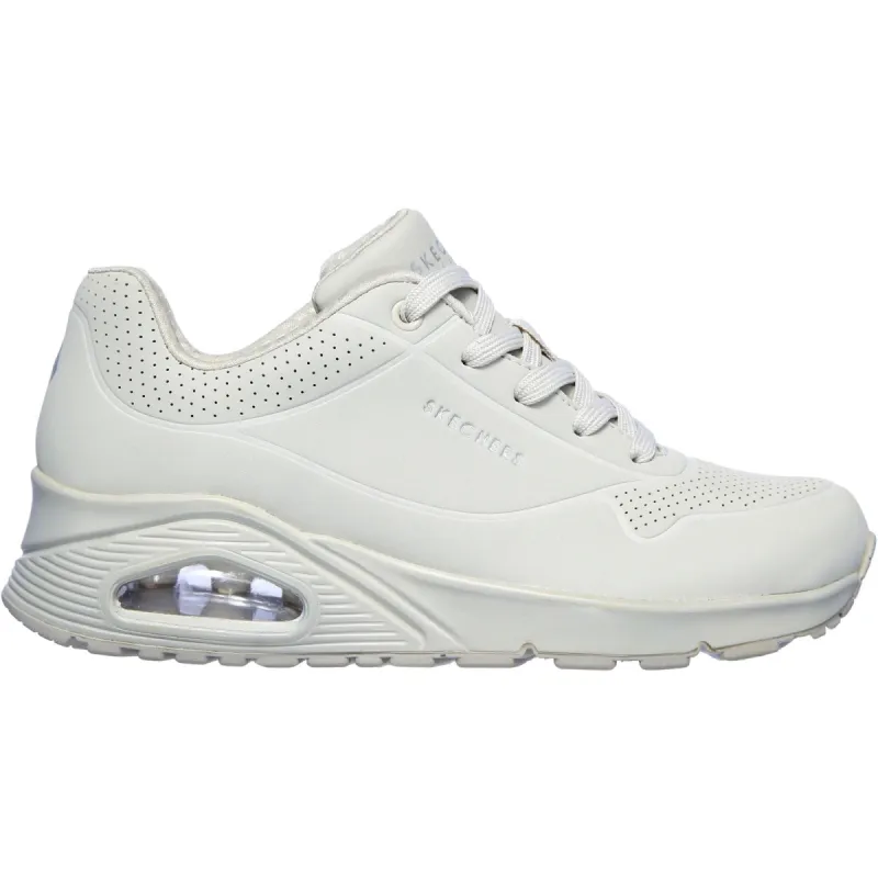 Skechers Womens Uno Stand On Air Sports Trainers - Off White sold by The Foot Factory