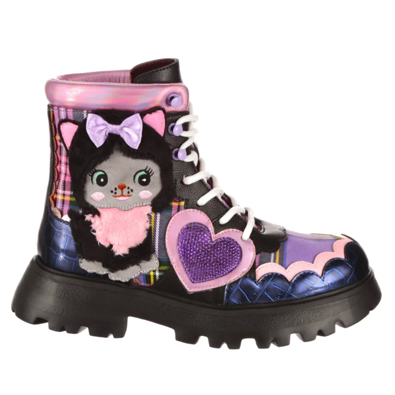 Irregular Choice Womens Cutest Kitty Boot - Black sold by The Foot Factory
