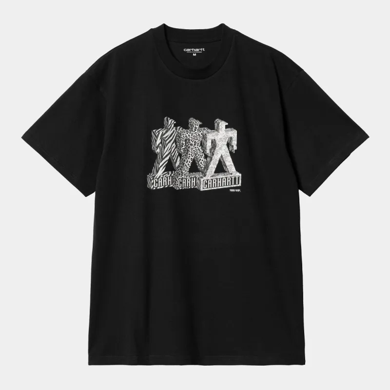 Carhartt WIP Mens Built Organic T-Shirt - Black sold by The Foot Factory