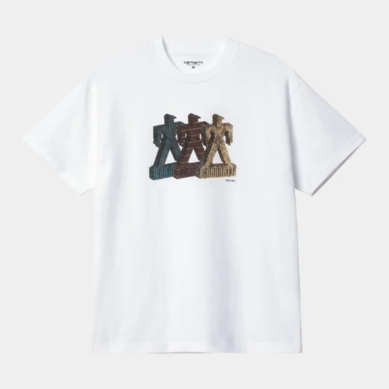 Carhartt WIP Mens Built Organic T-Shirt - White sold by The Foot Factory