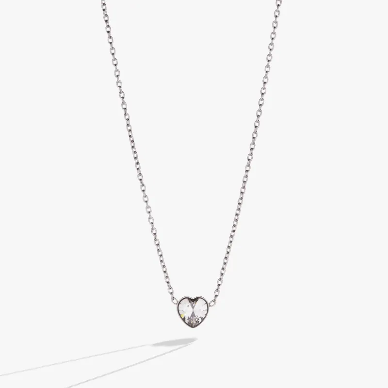 Crystal Heart Pendant Necklace sold by Alex and Ani