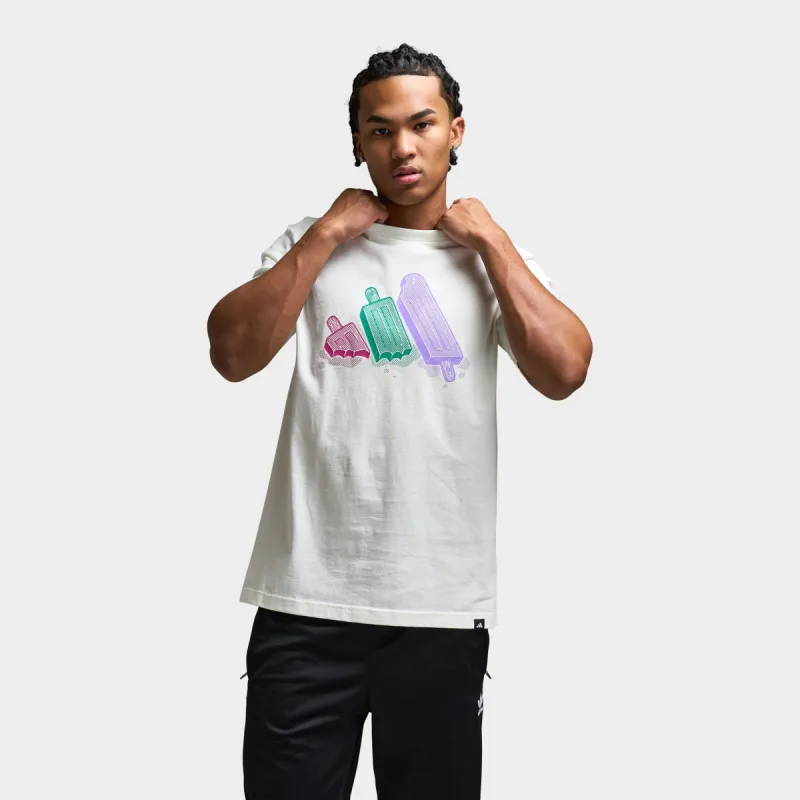 adidas Lounge Ice Graphic T-Shirt / White sold by JD Sports