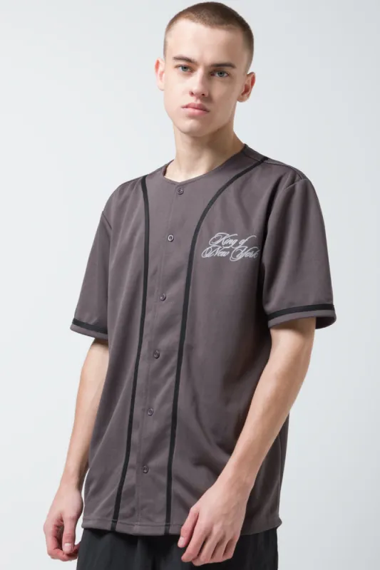 Pop Smoke Baseball Shirt Dark Grey sold by Ackermas