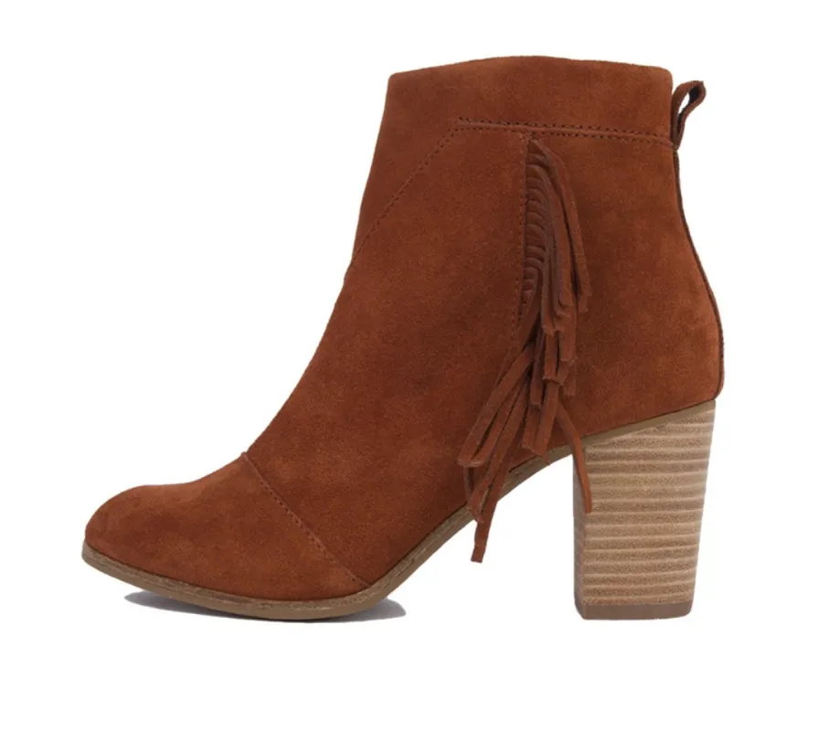 TOMS - Lunata Heel - Cognac Boot sold by The Foot Factory