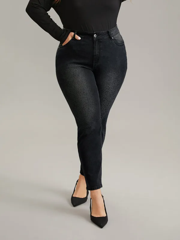 Leopard High Stretch Skinny Jeans sold by Bloomchic