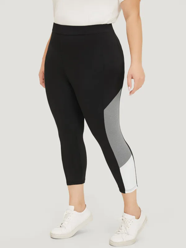 Contrast Side Skinny Leggings sold by Bloomchic