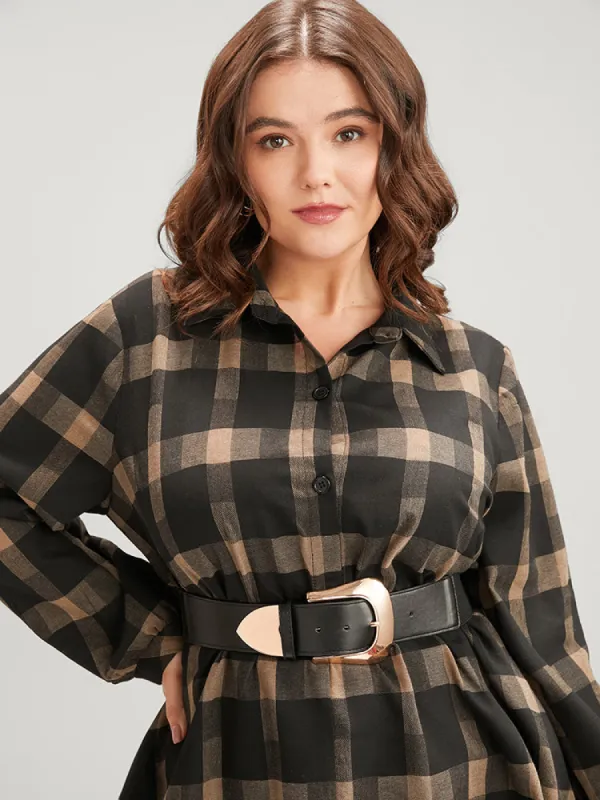 Geometric Metal Decor Wide Belt sold by Bloomchic
