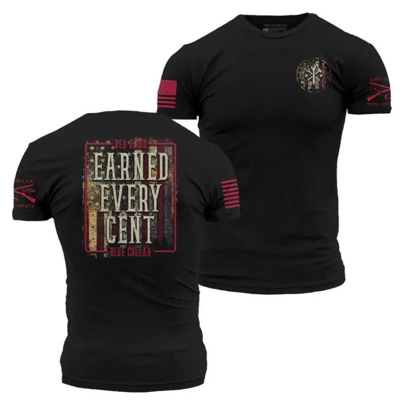 Every Cent T-Shirt - Black sold by Grunt Style
