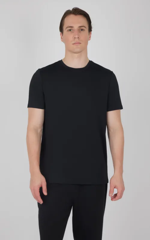 Men's Pique Track Short Sleeve Crew Neck T-Shirt sold by 90 Degree By Reflex