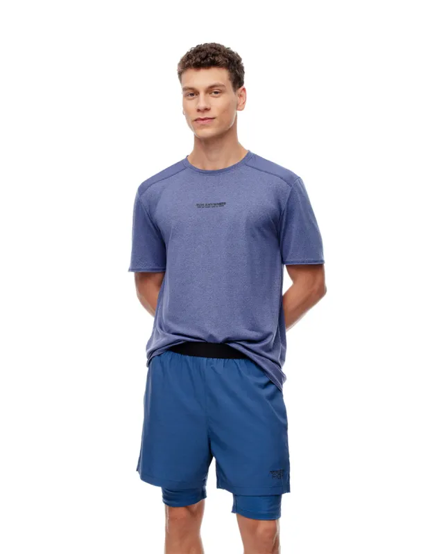 Pantaloneta deportiva ciclista interno azul para hombre sold by Gef