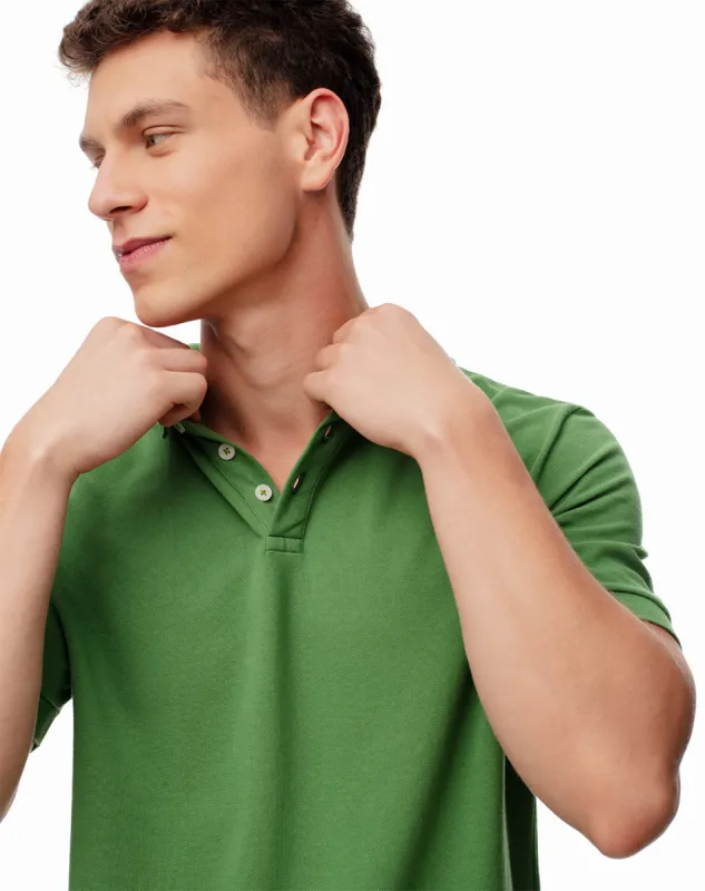 Polo slim fit verde sold by Gef