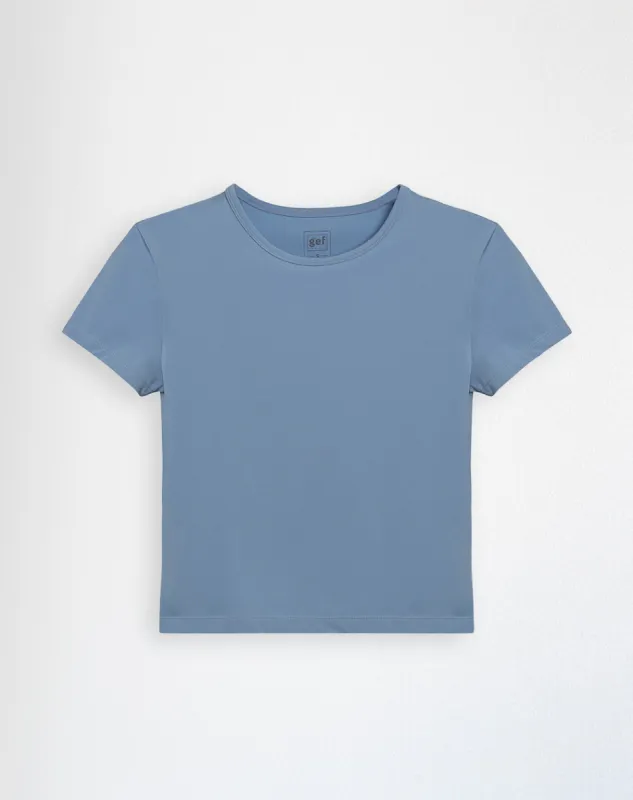 Camiseta deportiva mujer secado rápido azul claro sold by Gef