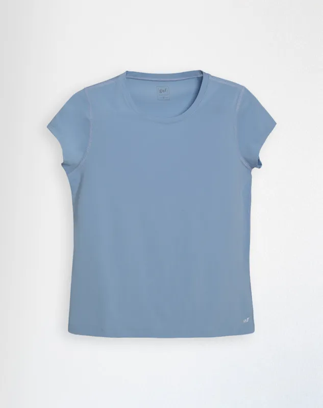 Camiseta deportiva mujer secado rápido azul claro sold by Gef