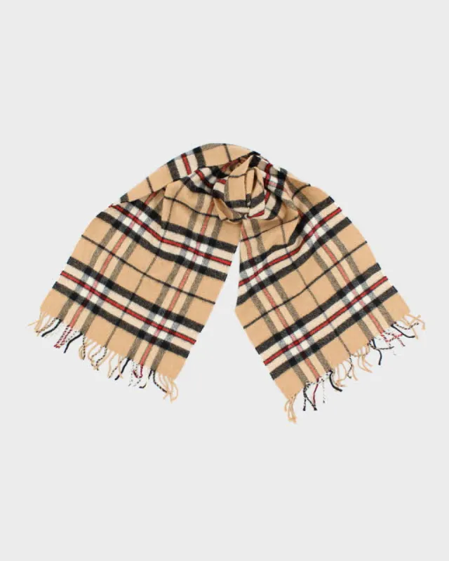 Vintage House Of Scotland Cashmere Checked Scarf sold by Rokit