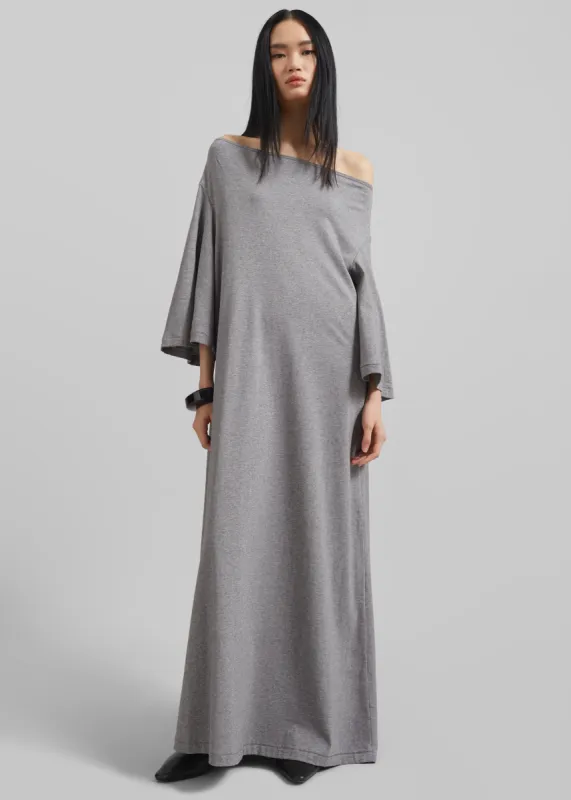 By Malene Birger Yalia Maxi Dress - Grey Melange sold by Frankie Shop