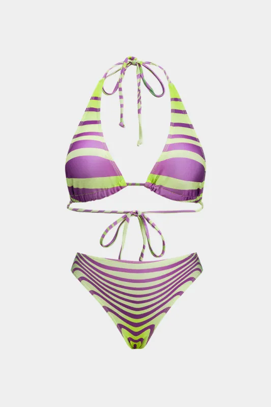 Farvebloktrækningsbikini -sæt sold by Micas
