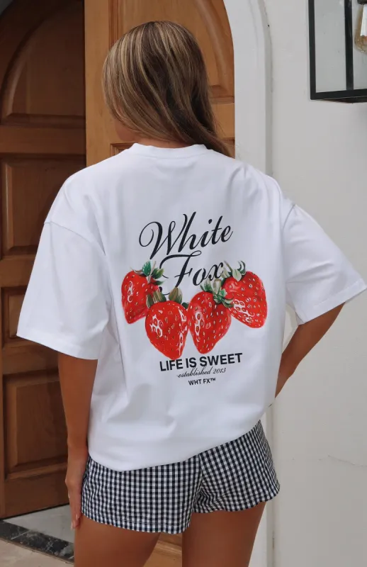 Done With The Games Oversized Tee White sold by White Fox Boutique