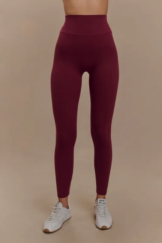 Callie Active Leggings - Burgundy sold by Meshki