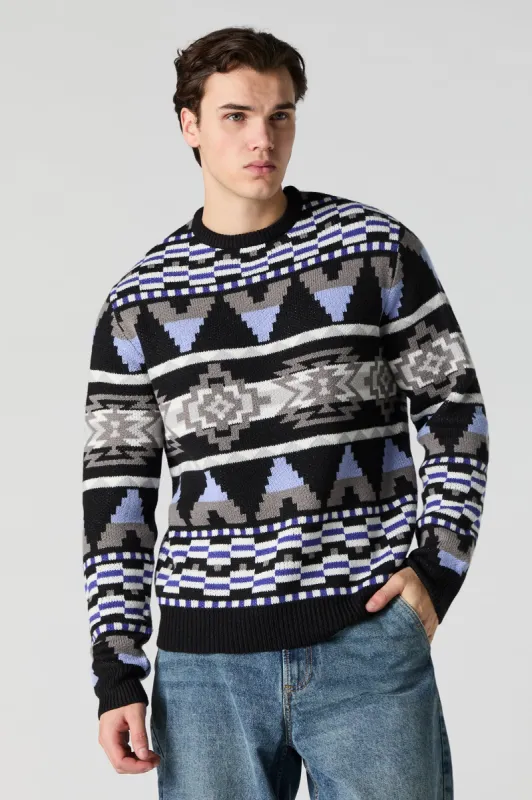 Chandail en tricot jacquard sold by Urban Planet