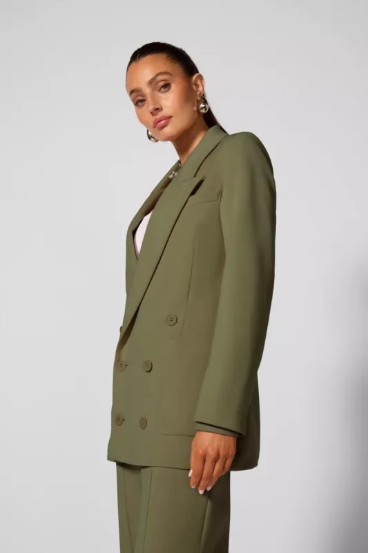 Double Breasted Blazer - Ivy Green sold by MPG