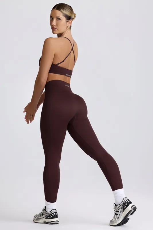 Super Sculpt Seamless High-Waist Leggings in Chocolate sold by Bo + Tee