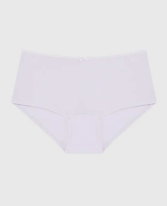 Boyshort Panty with Bow in Lavender Cake sold by La SENZA