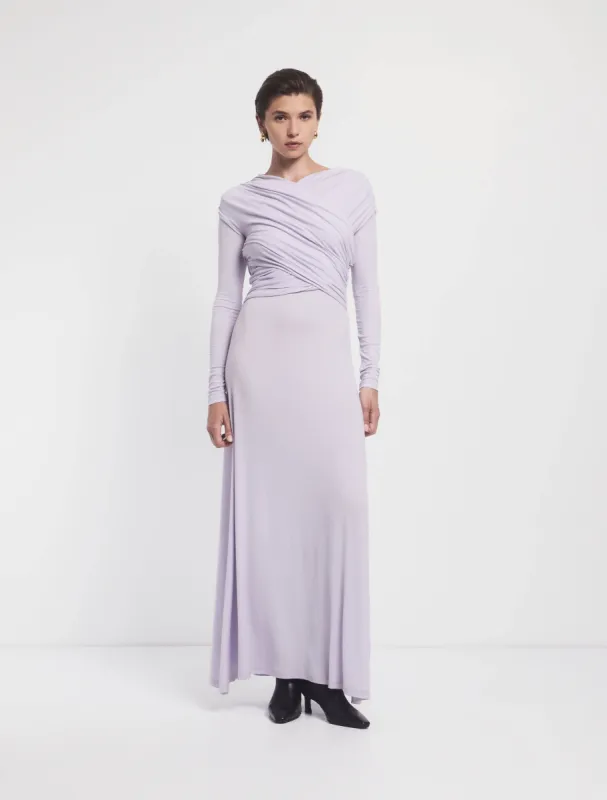 Cecelia Dress In Lavendula sold by Ninety Percent