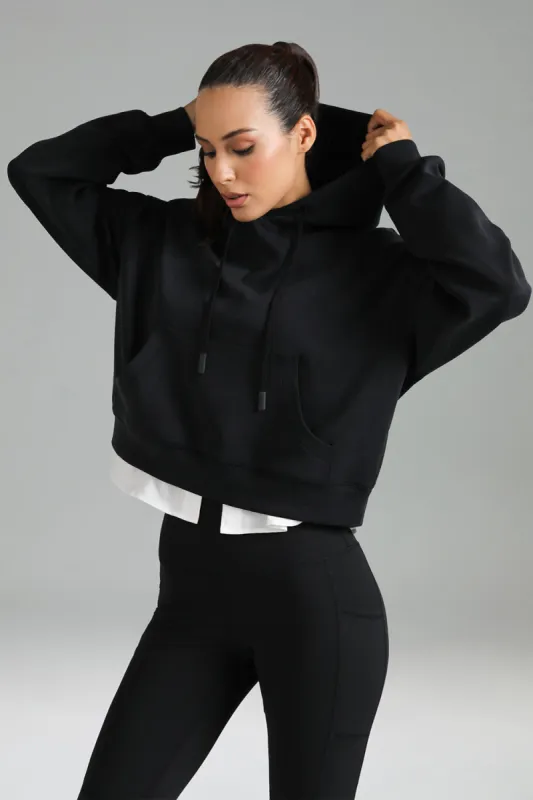 Colorfulkoala - Modal Cropped Hoodie Pullover sold by Colourful Koala