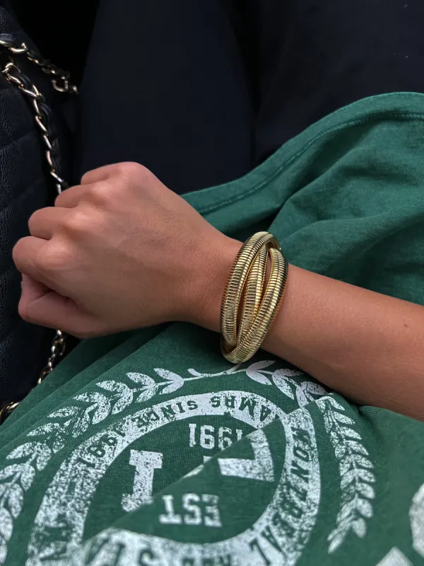 TRIPLE GOLD EMMA BRACELET sold by Buddy Love