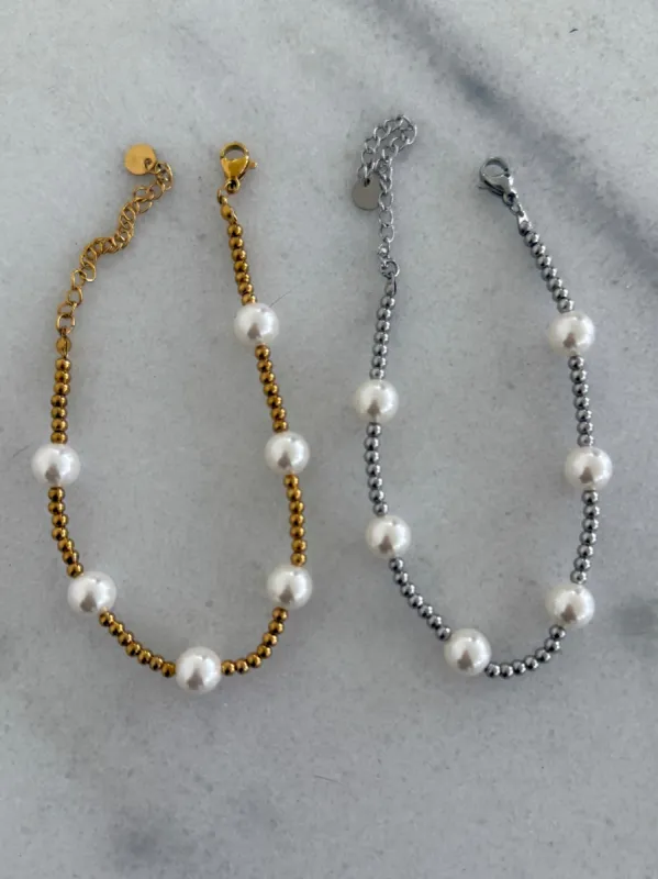 PEARL BEADED BRACELETS sold by Buddy Love