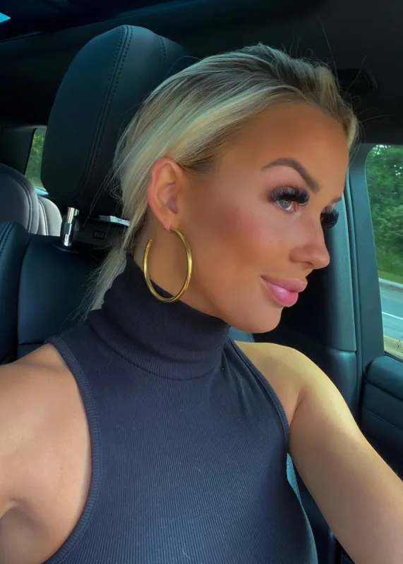 LARGE GOLD HOOPS sold by Buddy Love
