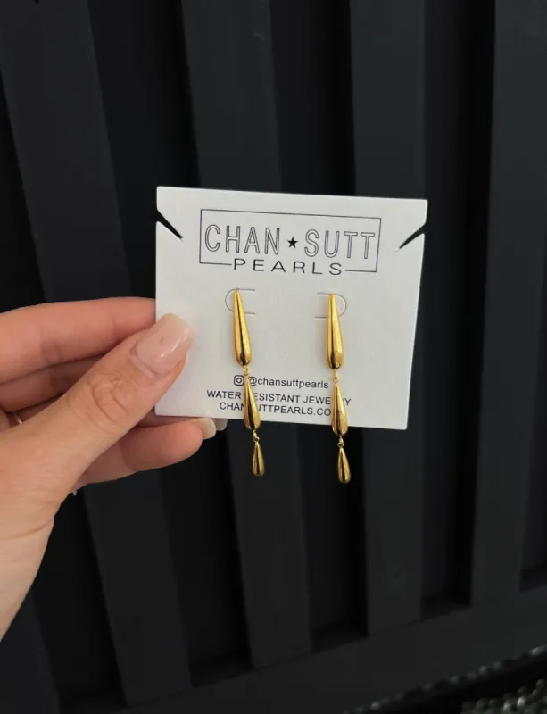 GOLD JORDAN EARRINGS sold by Buddy Love