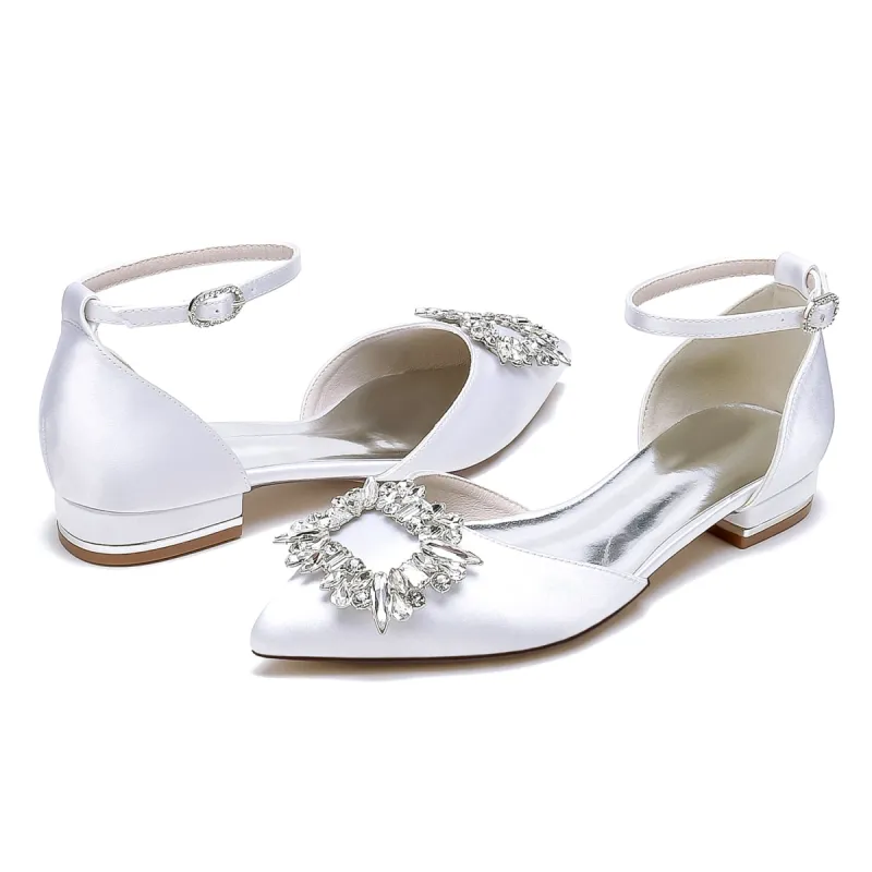 Flat Heel 2.5cm Silk-Like Shoes CK0452 sold by Cocomelody