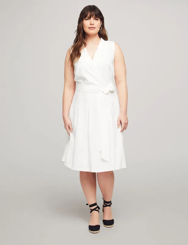 Plus Size Notch Collar Wrap With Full Skirt - Sale sold by Anne Klein