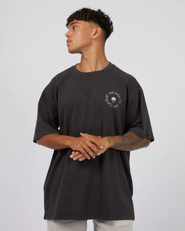 Spiral Tee Washed Black sold by edge clothing