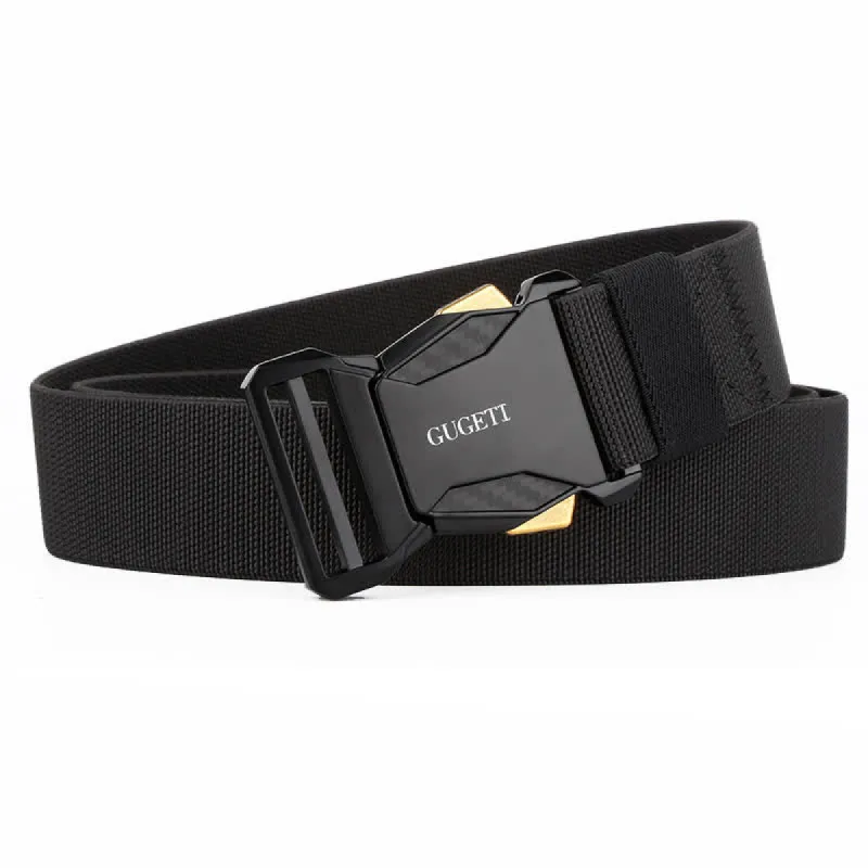 Men's Simple Sport Black Quick Release Nylon Tactical Belt sold by FloralTrip