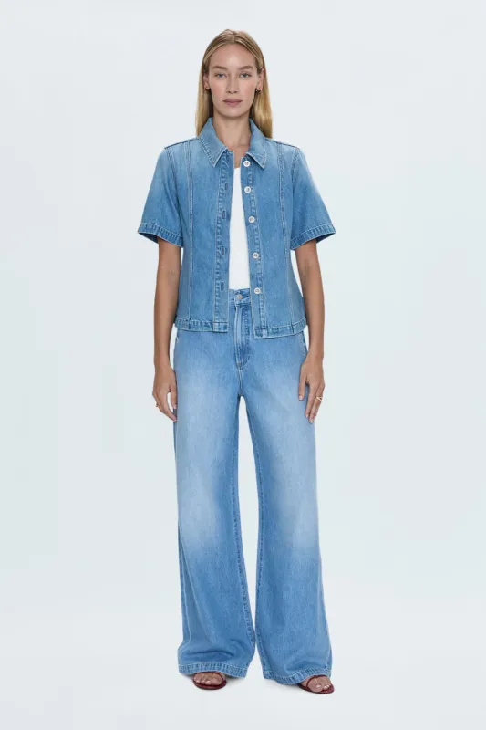 Dalia High Rise Wide Jean - Palo Alto sold by pistola