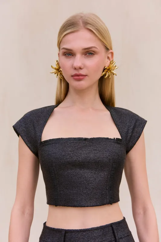 RAFAELA TOP - BLACK sold by Cult Gaia