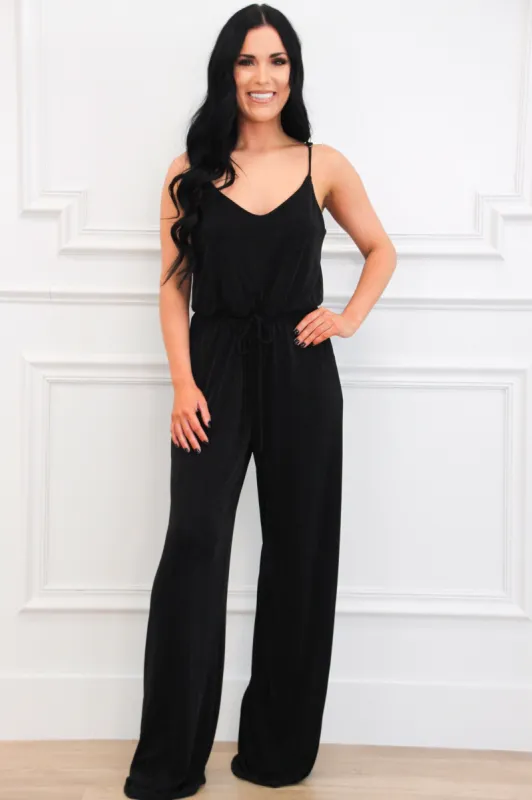 Lolo Jumpsuit: Black sold by Bella and Bloom