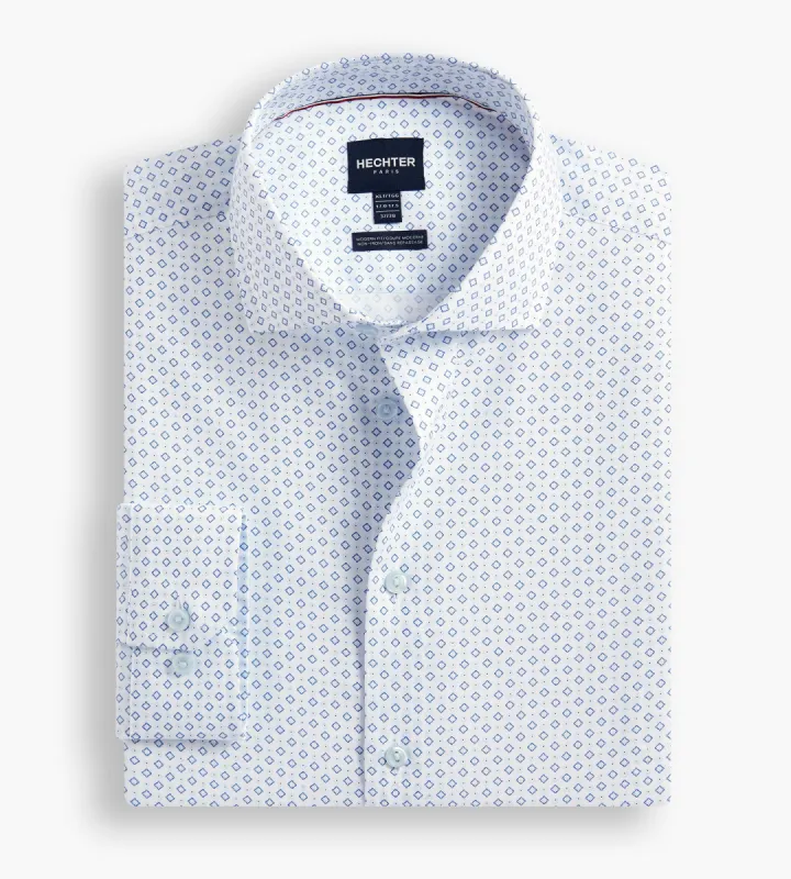 Modern Fit Non-Iron Geo  Print Dress Shirt sold by Mr. Big and Tall