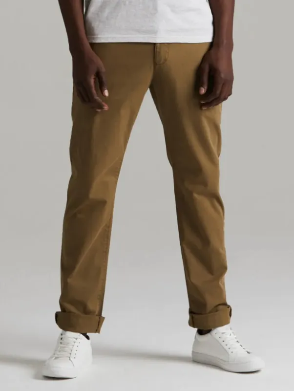 Venice Slim Fit Chino Trousers  - Khaki sold by Edgars