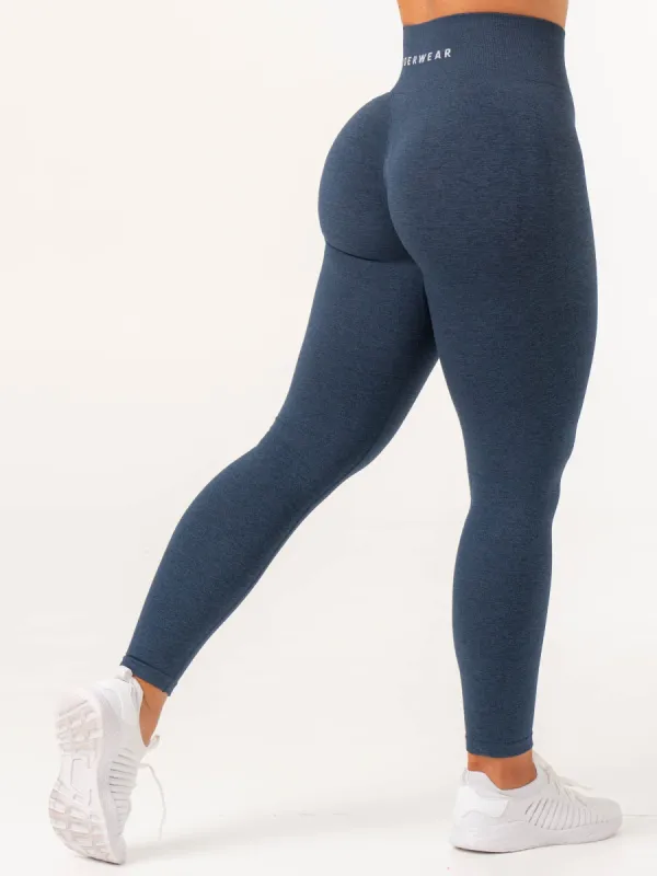 Contour Seamless Leggings - Navy Marl sold by Ryderwear