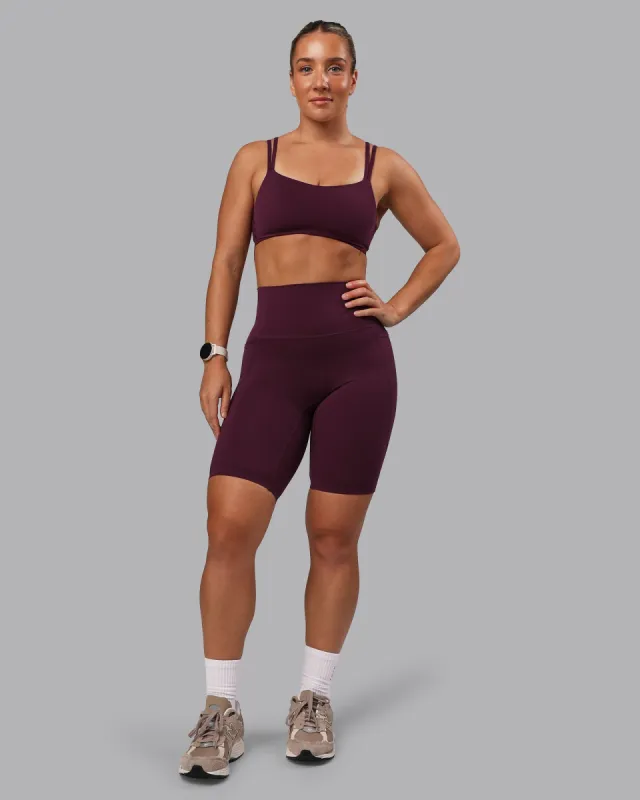 Elixir Bike Short Tight With Pockets - Cherry Lacquer sold by LSKD