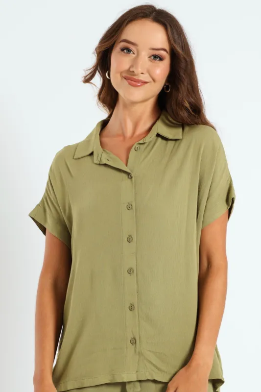 Grown On Sleeve Relaxed Shirt sold by Edgars
