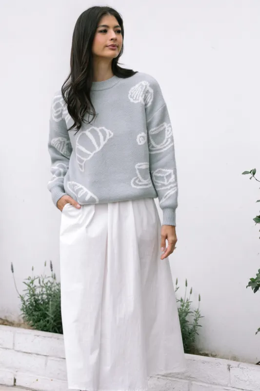 Susan Croissant Crewneck Sweater sold by Morning Lavender